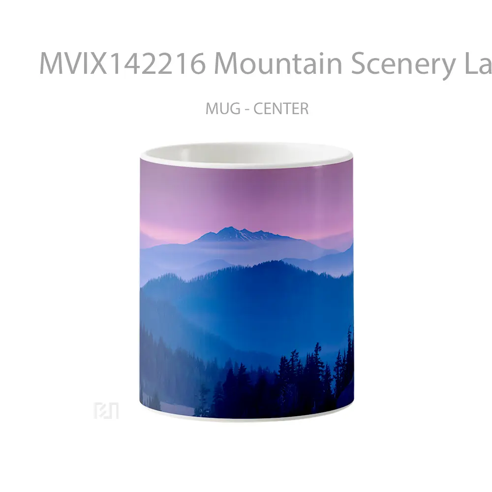 Mug Mountain Scenery Landscape Gelas Pemandangan Alam