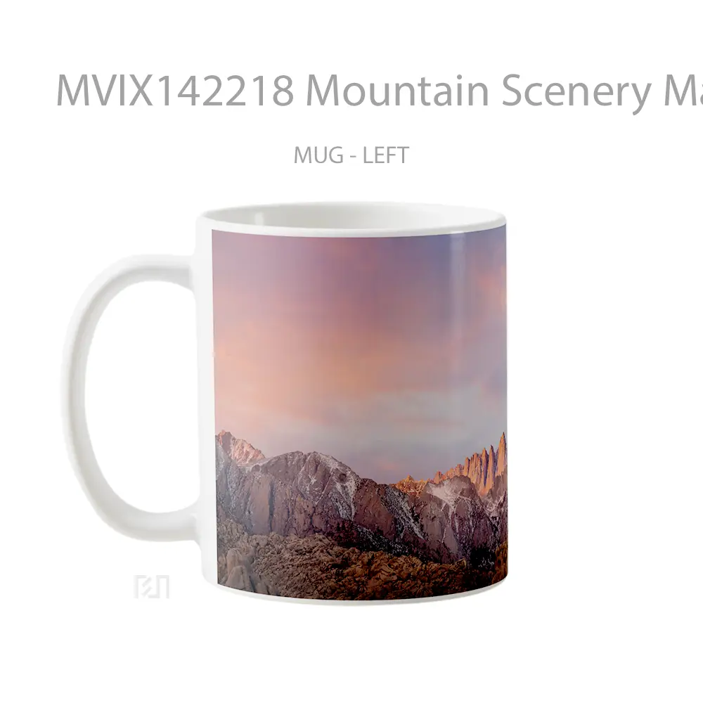 Mug Mountain Scenery Macos Gelas Pemandangan Alam - All-side / Desain
