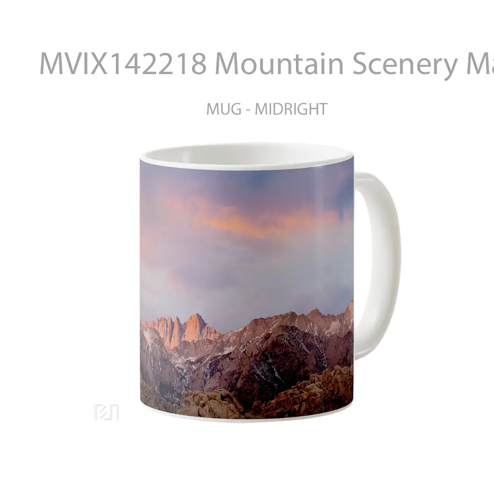 Mug Mountain Scenery Macos Gelas Pemandangan Alam - All-side / Desain