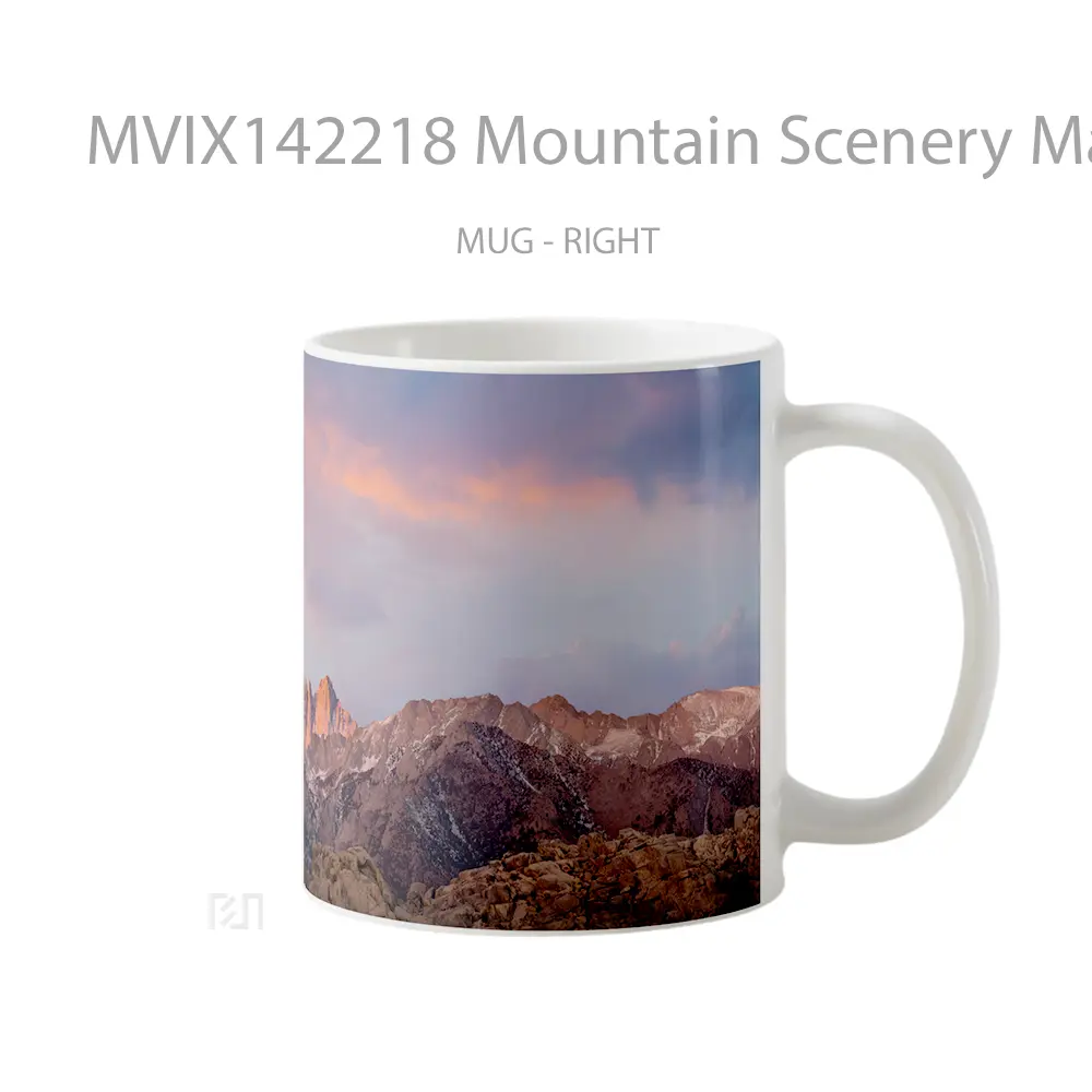 Mug Mountain Scenery Macos Gelas Pemandangan Alam - All-side / Desain