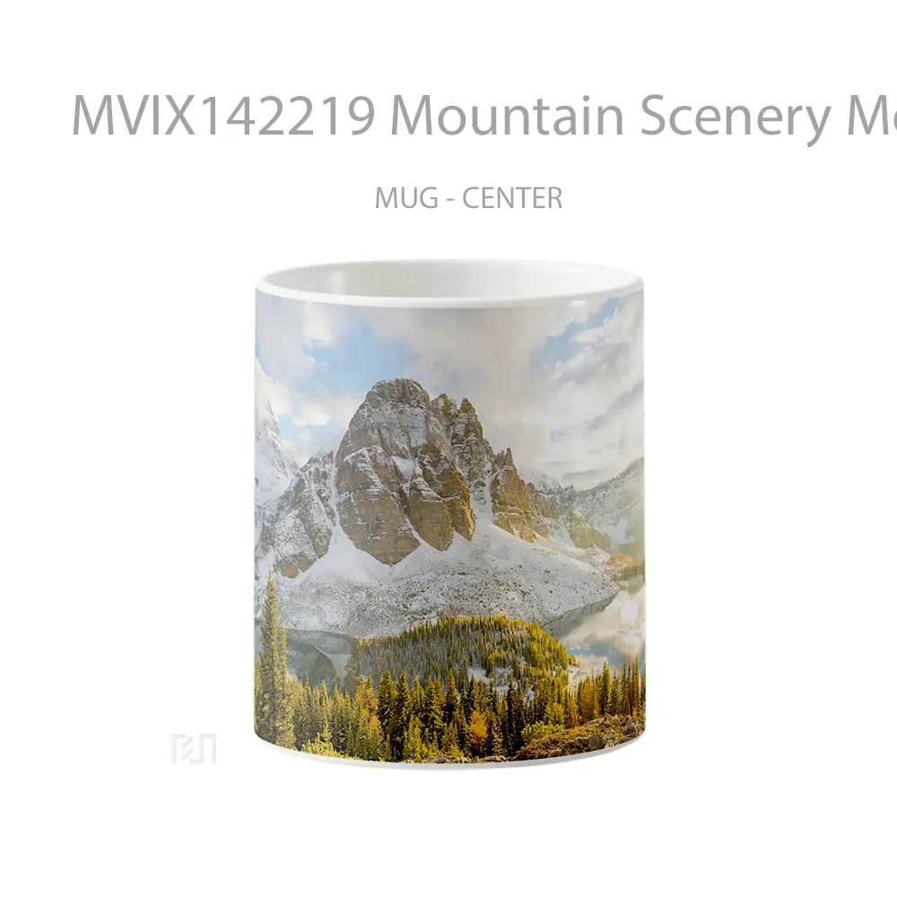 Mug Mountain Scenery Mount Assiniboine Canada Gelas Pemandangan Alam