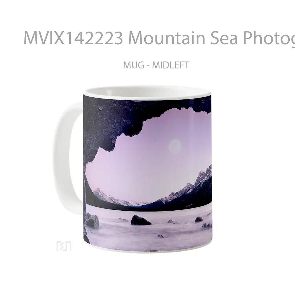 Mug Mountain Sea Photography Scenery Gelas Pemandangan Alam - All-side / Desain