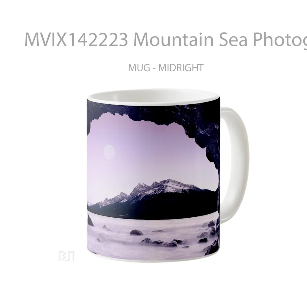 Mug Mountain Sea Photography Scenery Gelas Pemandangan Alam - All-side / Desain