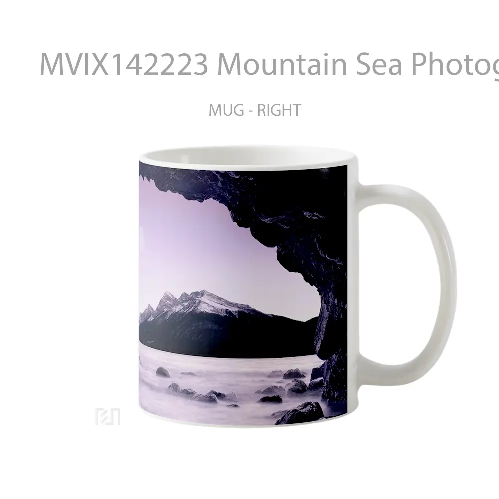 Mug Mountain Sea Photography Scenery Gelas Pemandangan Alam - All-side / Desain