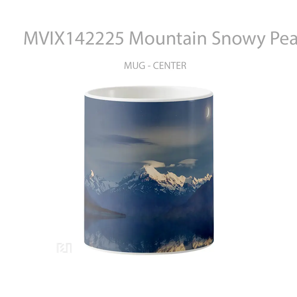 Mug Mountain Snowy Peak Night Scenery Mount Cook New Zealand Gelas Pemandangan Alam