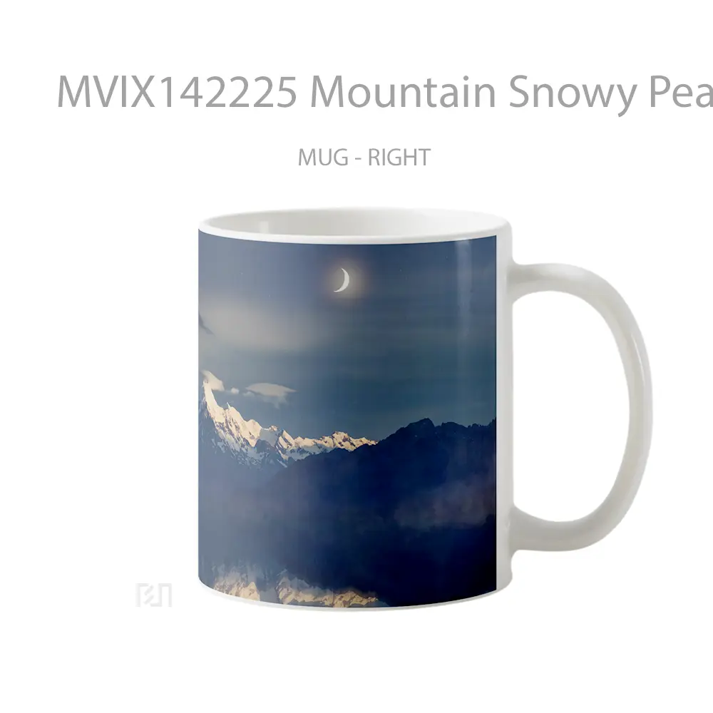 Mug Mountain Snowy Peak Night Scenery Mount Cook New Zealand Gelas Pemandangan Alam - All-side / Desain