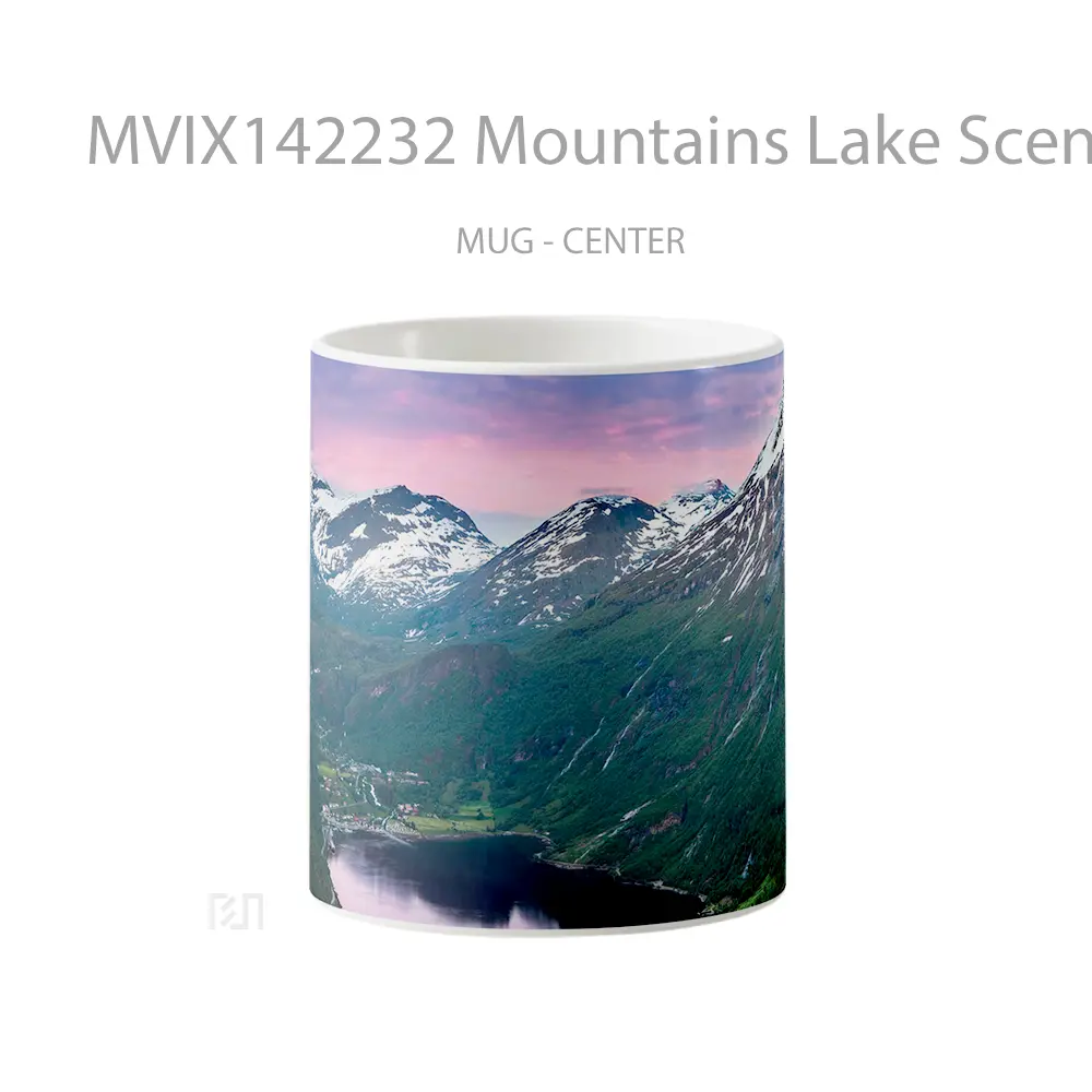 Mug Mountains Lake Scenery Norway Fjord Gelas Pemandangan Alam