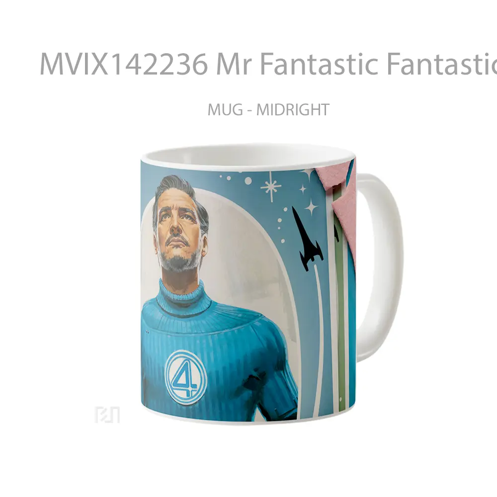 Mug Mr Fantastic Fantastic 4 First Steps Gelas Keramik Unik - All-side / Desain