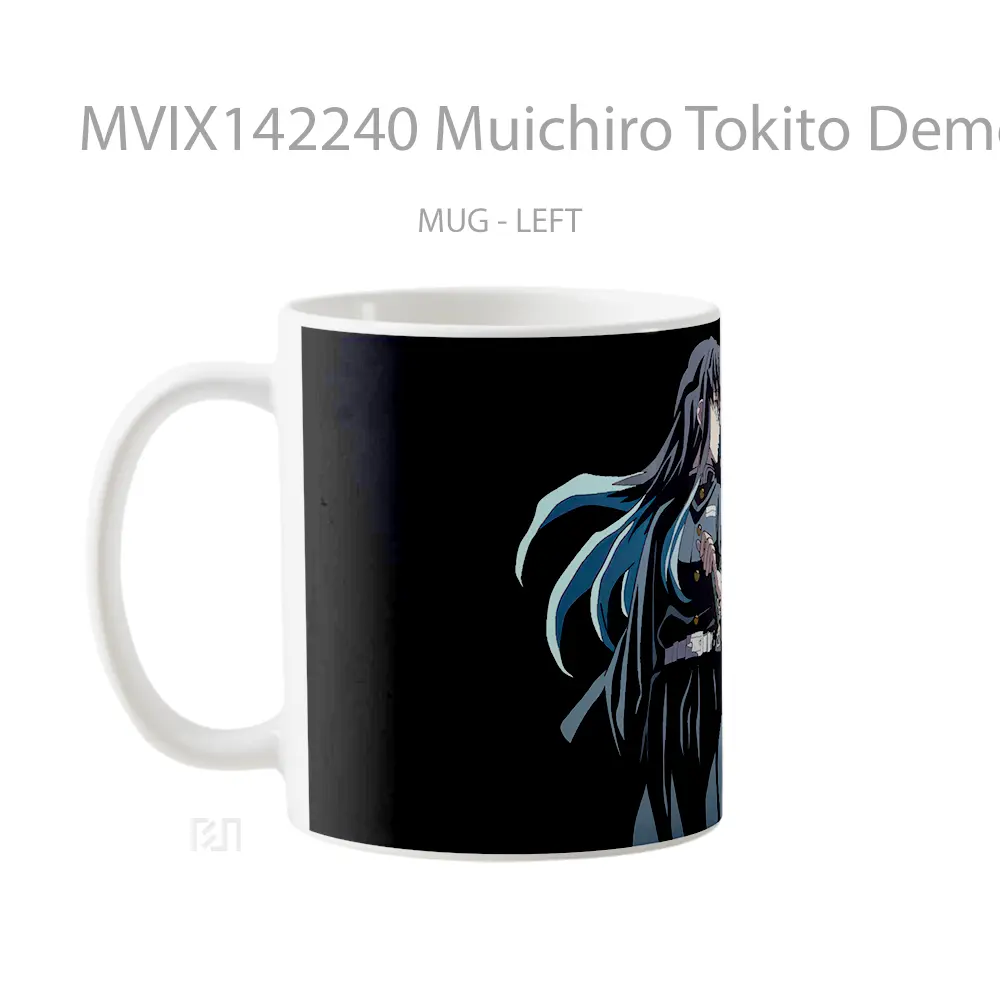 Mug Muichiro Tokito Demon Slayer Mist Hashira Gelas Keramik Unik - All-side / Desain