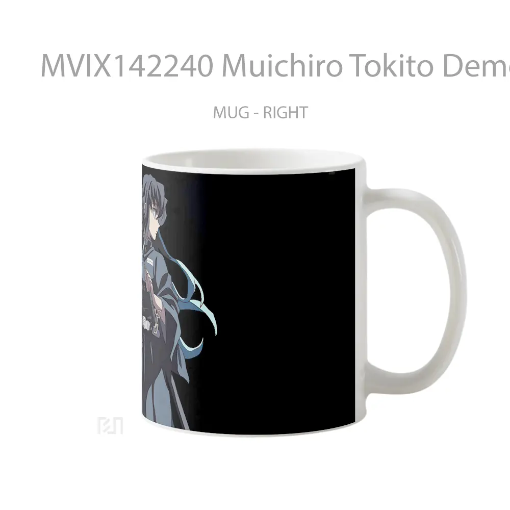 Mug Muichiro Tokito Demon Slayer Mist Hashira Gelas Keramik Unik - All-side / Desain