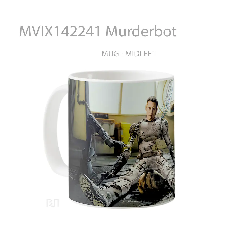 Mug Murderbot Gelas Keramik Unik - All-side / Desain