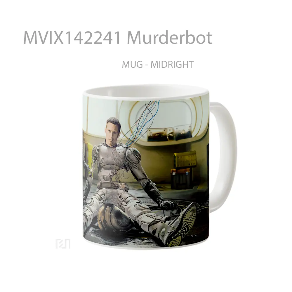 Mug Murderbot Gelas Keramik Unik - All-side / Desain