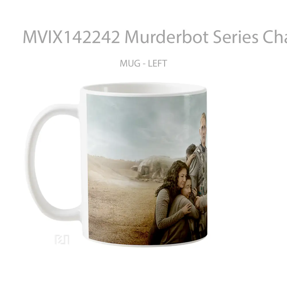 Mug Murderbot Series Character Gelas Keramik Unik - All-side / Desain