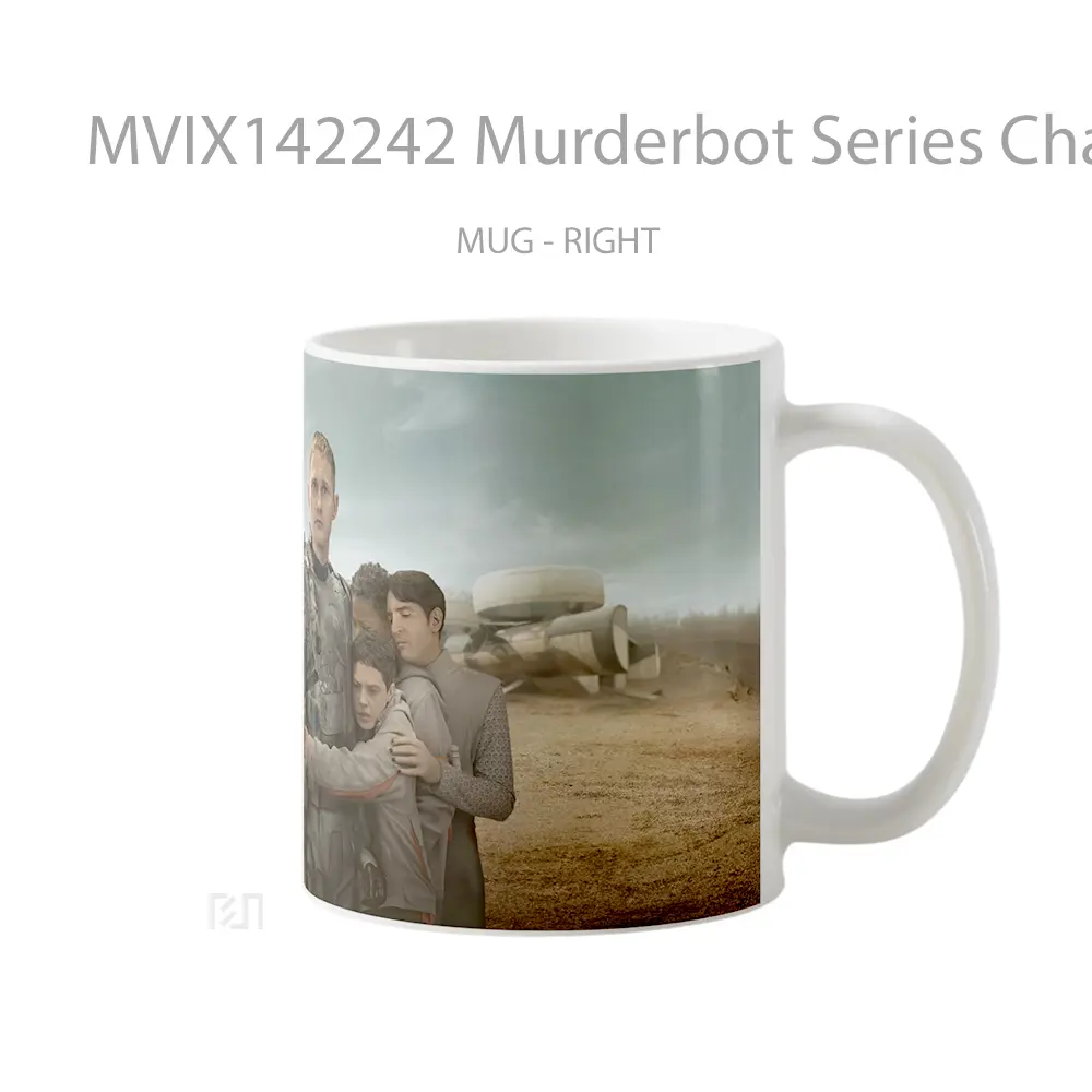 Mug Murderbot Series Character Gelas Keramik Unik - All-side / Desain