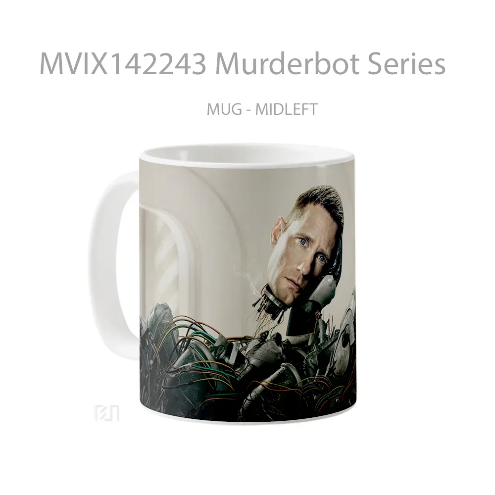 Mug Murderbot Series Gelas Keramik Unik - All-side / Desain