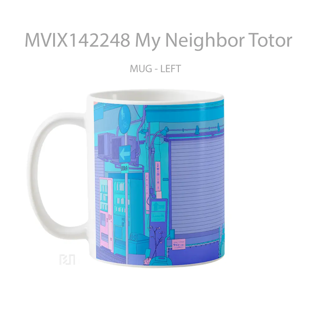 Mug My Neighbor Totor Gelas Keramik Unik - All-side / Desain