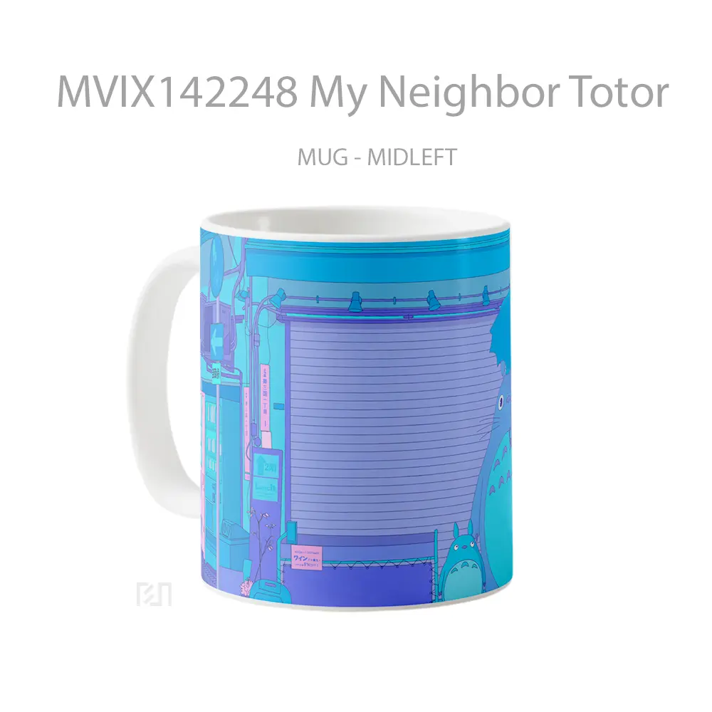 Mug My Neighbor Totor Gelas Keramik Unik - All-side / Desain