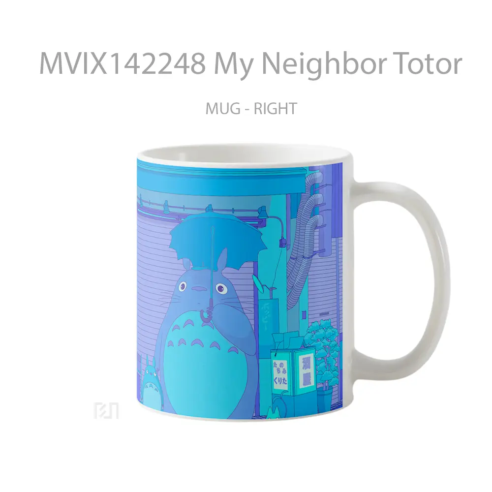 Mug My Neighbor Totor Gelas Keramik Unik - All-side / Desain