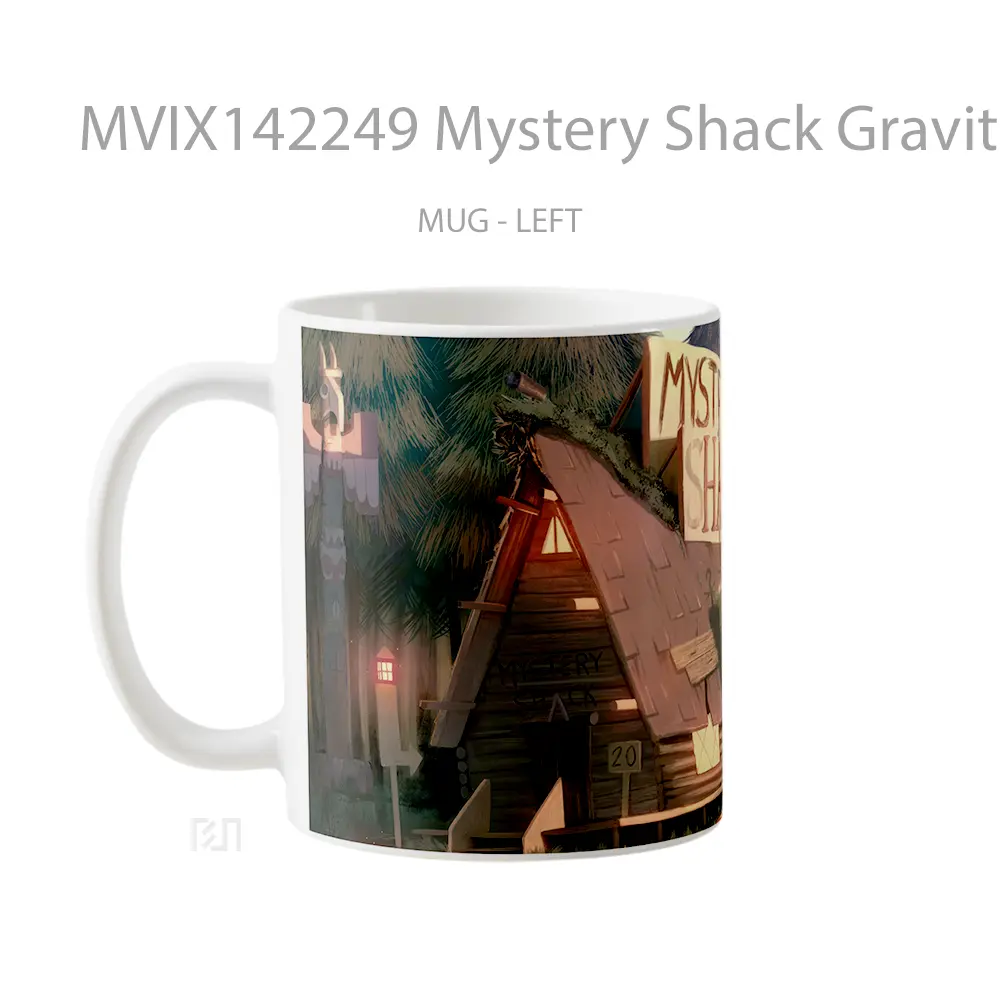 Mug Mystery Shack Gravity Falls Gelas Keramik Unik - All-side / Desain