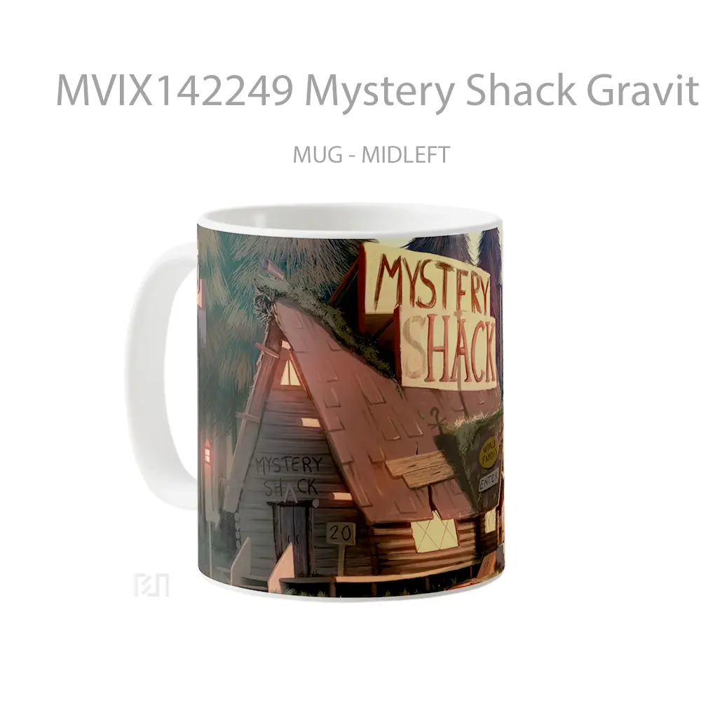 Mug Mystery Shack Gravity Falls Gelas Keramik Unik - All-side / Desain