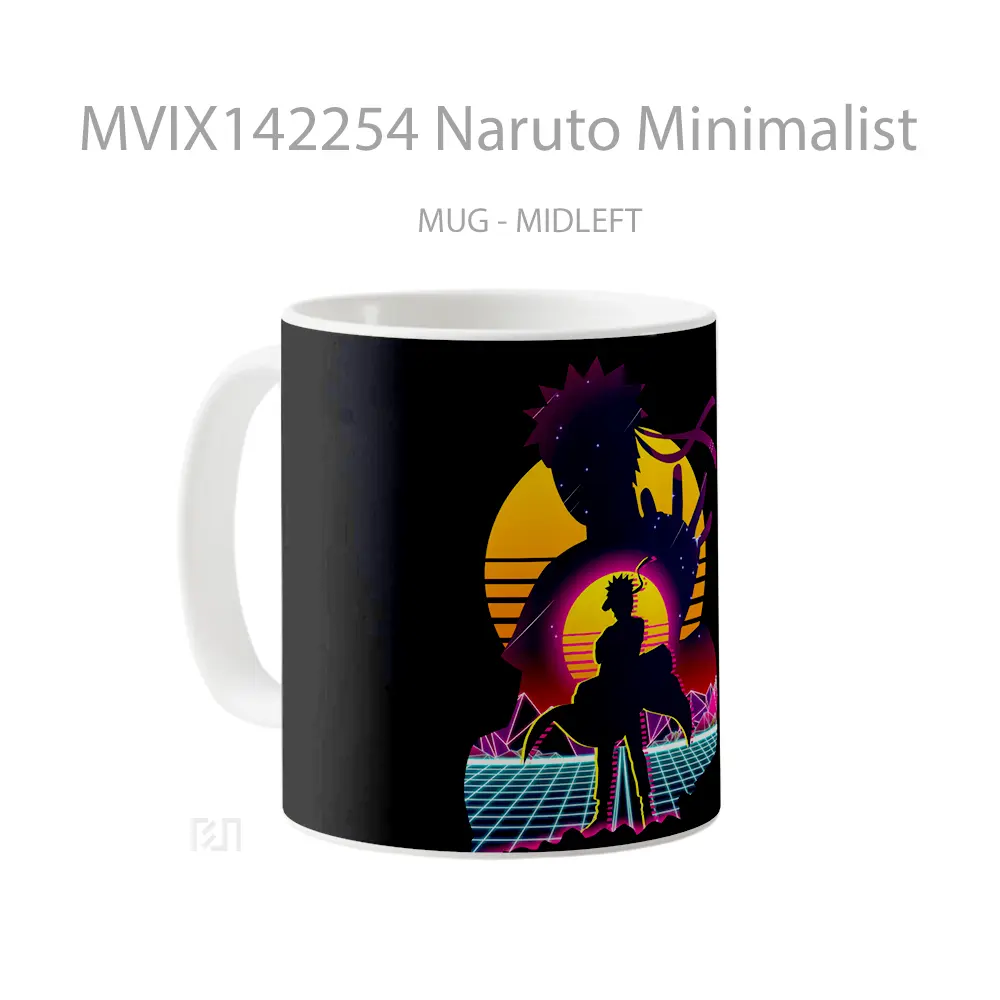 Mug Naruto Minimalist Cangkir Anime - All-side / Desain