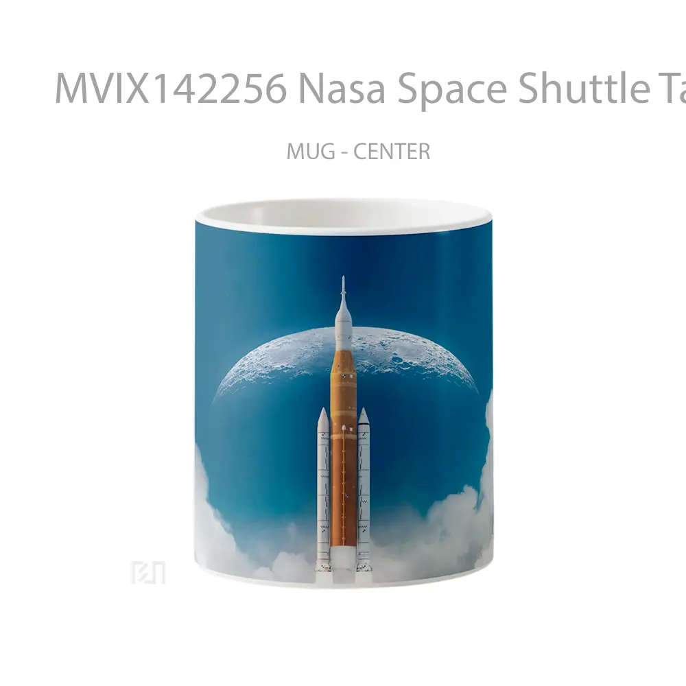 Mug Nasa Space Shuttle Take Off Moon Gelas Keramik Unik