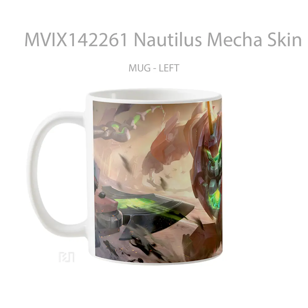 Mug Nautilus Mecha Skin Lol Wild Rift Splash Art Cangkir Gamer - All-side / Desain