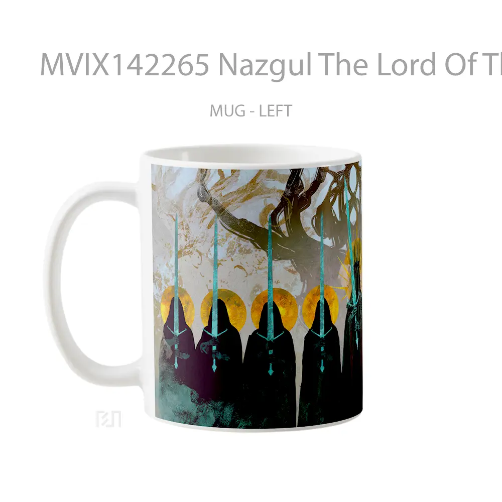 Mug Nazgul The Lord Of The Rings The Nine Kings Gelas Keramik Unik - All-side / Desain