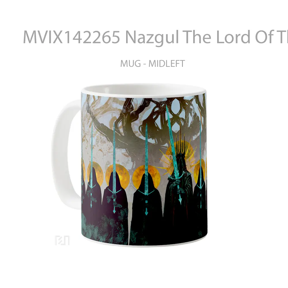 Mug Nazgul The Lord Of The Rings The Nine Kings Gelas Keramik Unik - All-side / Desain