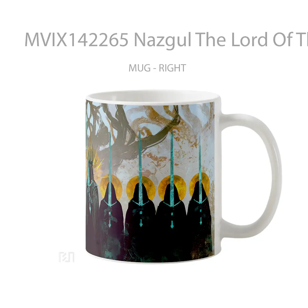 Mug Nazgul The Lord Of The Rings The Nine Kings Gelas Keramik Unik - All-side / Desain