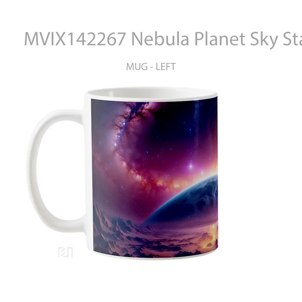Mug Nebula Planet Sky Stars Space Scenery Gelas Pemandangan Alam - All-side / Desain