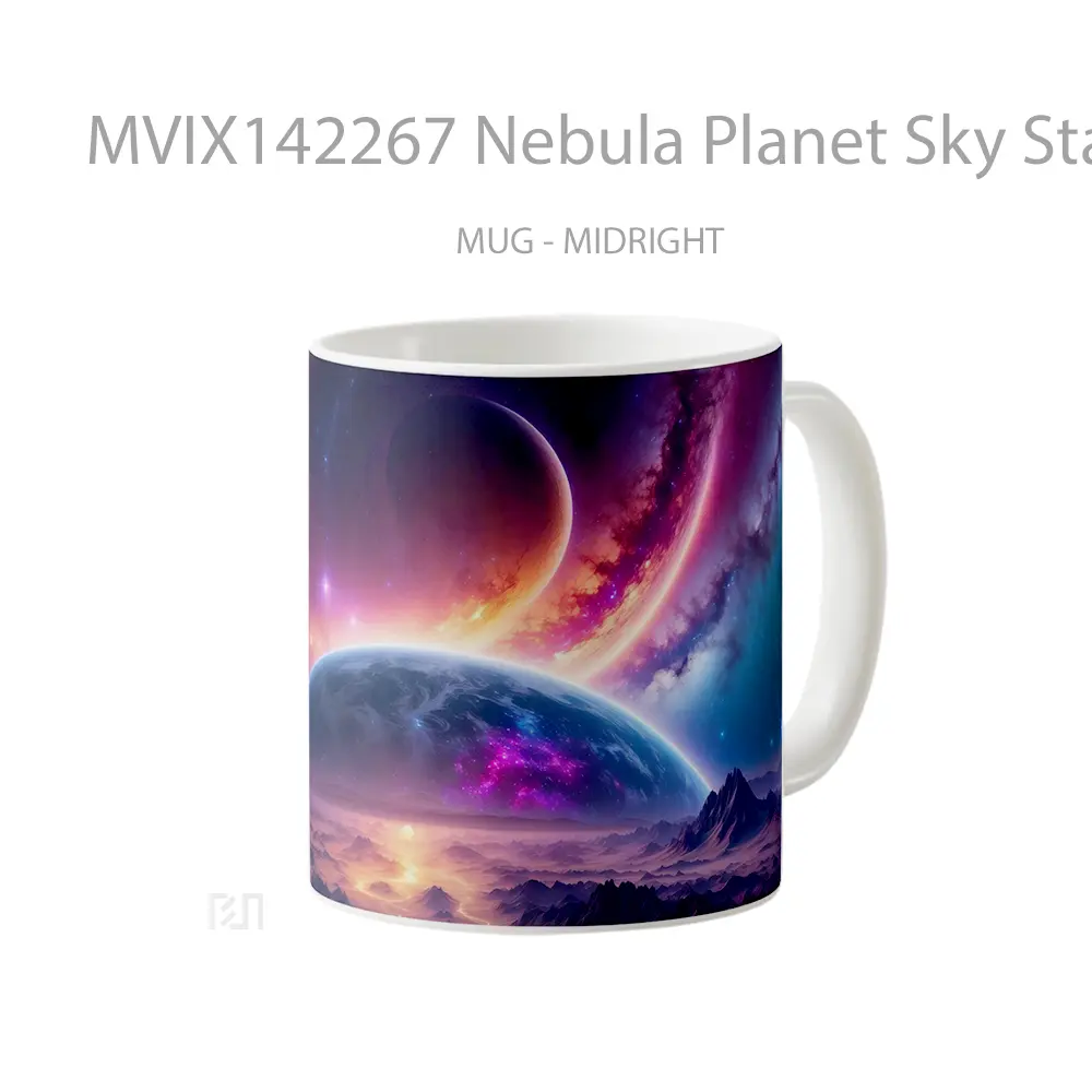 Mug Nebula Planet Sky Stars Space Scenery Gelas Pemandangan Alam - All-side / Desain