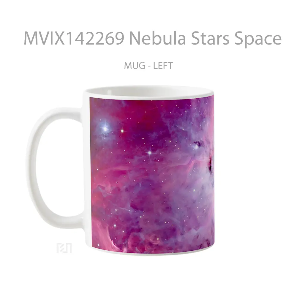 Mug Nebula Stars Space Gelas Keramik Unik - All-side / Desain