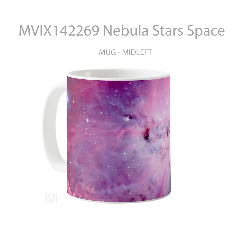 Mug Nebula Stars Space Gelas Keramik Unik - All-side / Desain