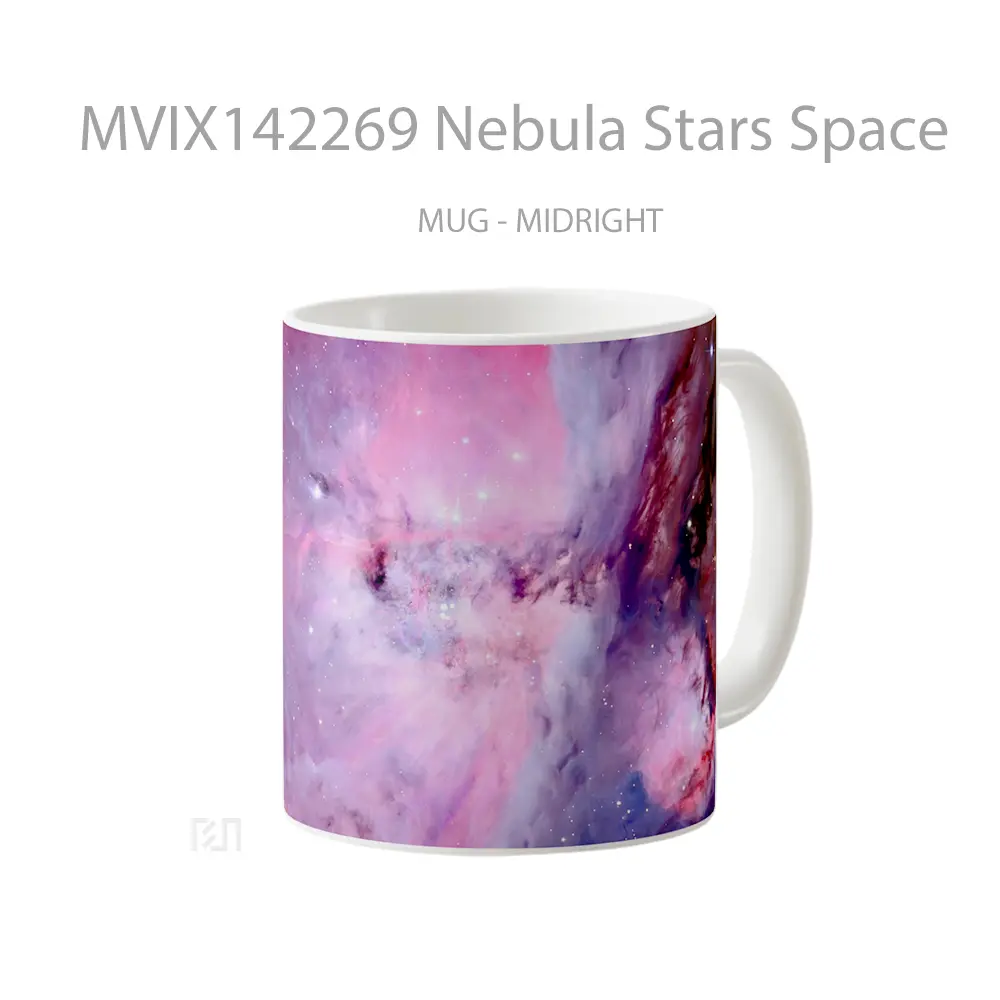 Mug Nebula Stars Space Gelas Keramik Unik - All-side / Desain