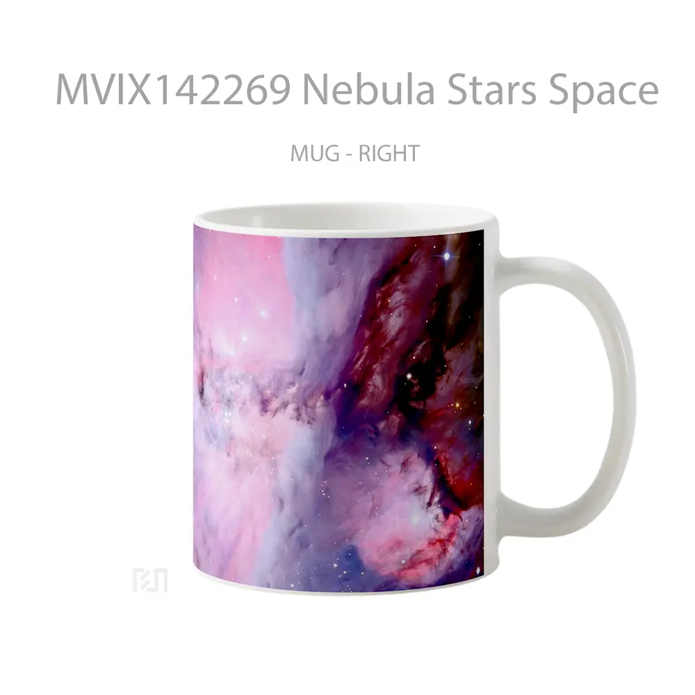 Mug Nebula Stars Space Gelas Keramik Unik - All-side / Desain