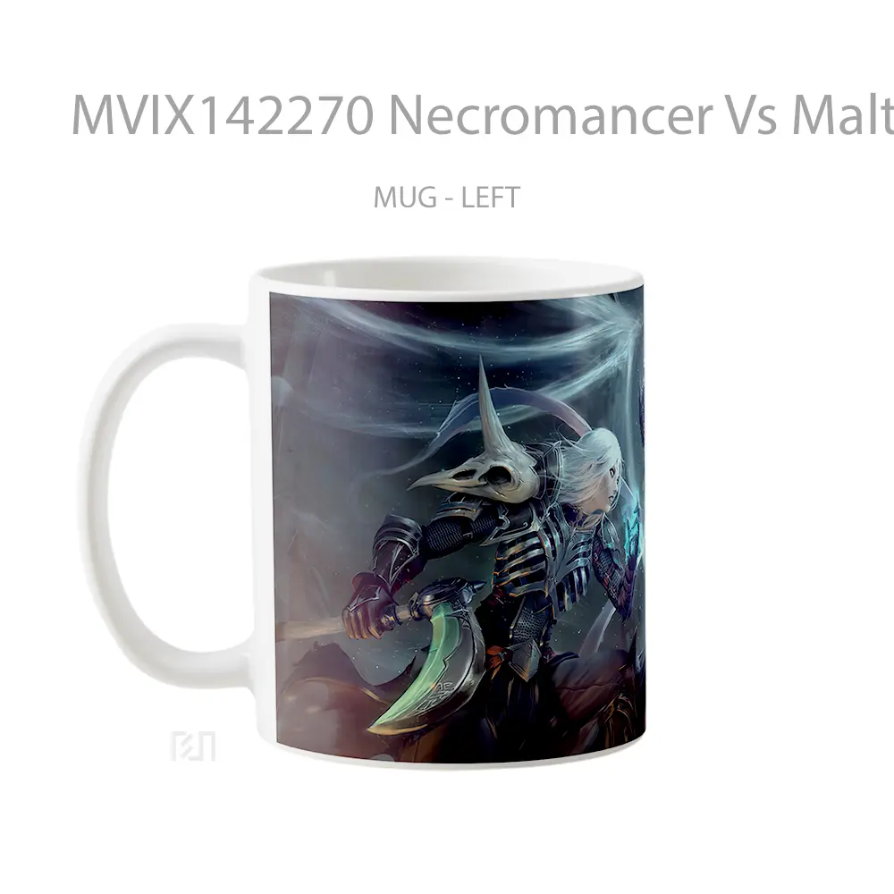 Mug Necromancer Vs Malthael Gelas Keramik Unik - All-side / Desain