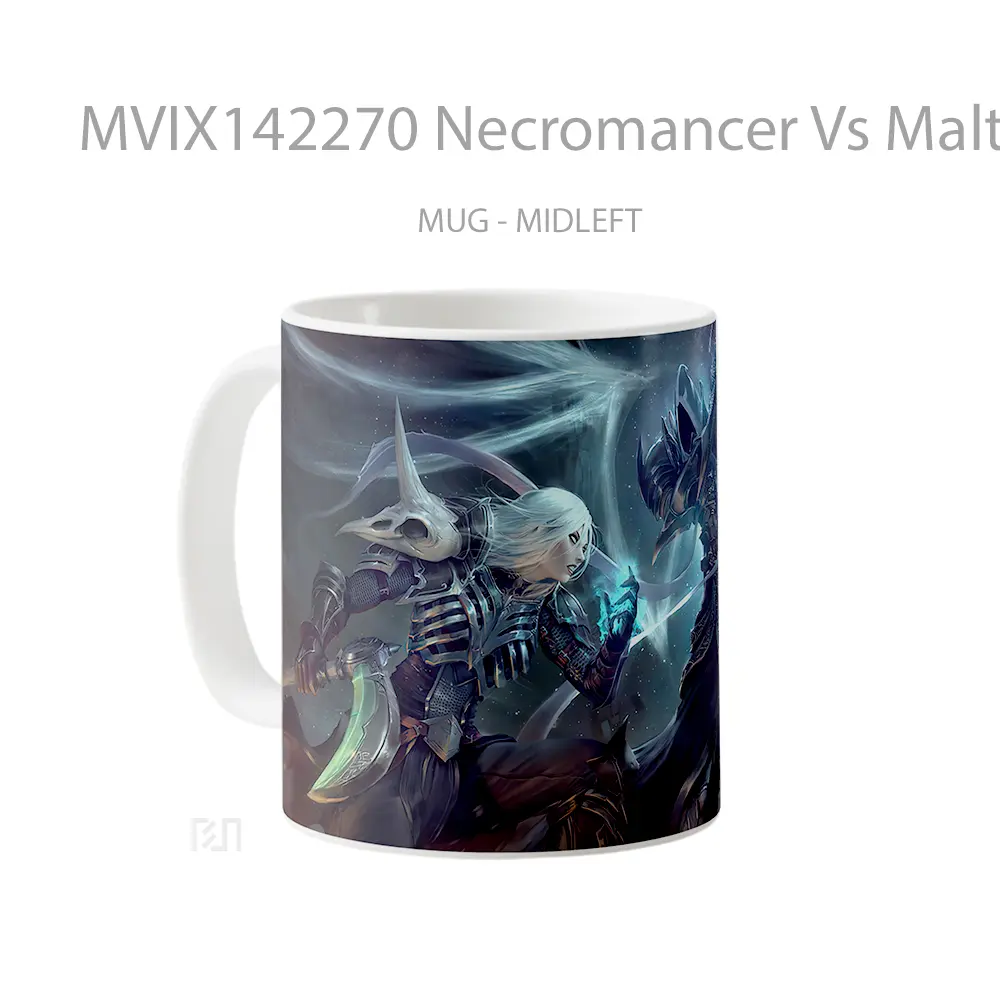 Mug Necromancer Vs Malthael Gelas Keramik Unik - All-side / Desain