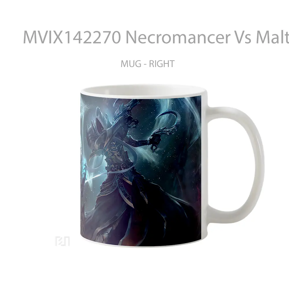 Mug Necromancer Vs Malthael Gelas Keramik Unik - All-side / Desain