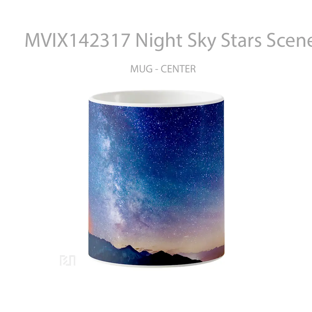 Mug Night Sky Stars Scenery Landscape Gelas Pemandangan Alam