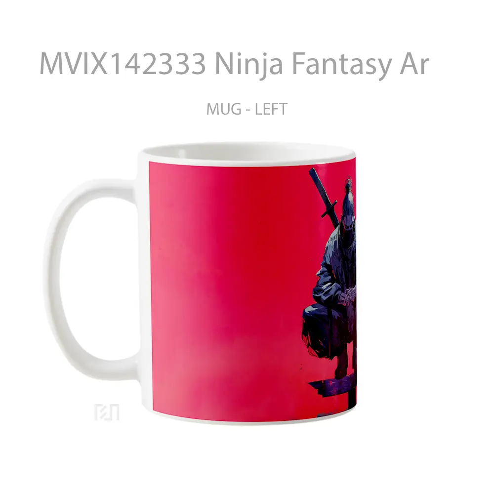 Mug Ninja Fantasy Ar Gelas Keramik Unik - All-side / Desain
