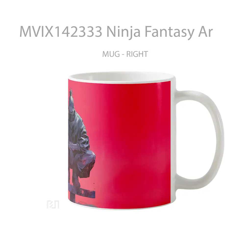 Mug Ninja Fantasy Ar Gelas Keramik Unik - All-side / Desain