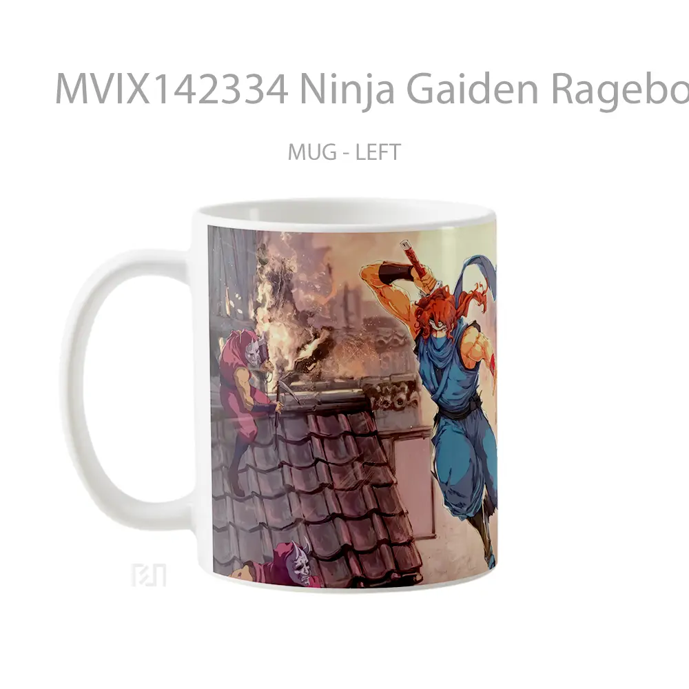 Mug Ninja Gaiden Ragebound Gelas Keramik Unik - All-side / Desain