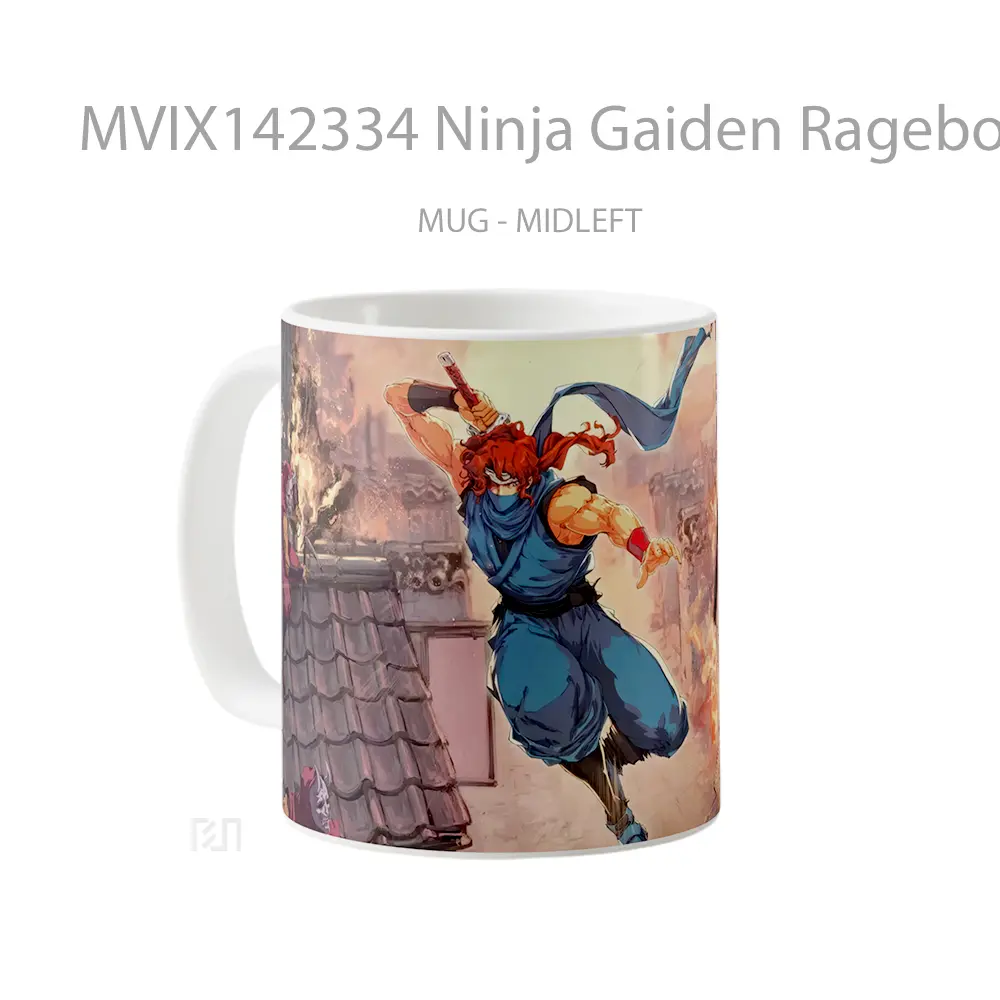 Mug Ninja Gaiden Ragebound Gelas Keramik Unik - All-side / Desain