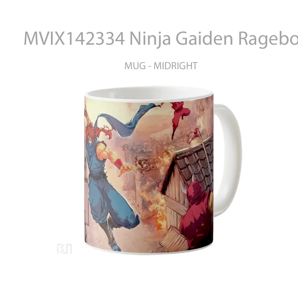 Mug Ninja Gaiden Ragebound Gelas Keramik Unik - All-side / Desain