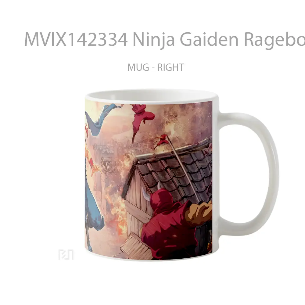Mug Ninja Gaiden Ragebound Gelas Keramik Unik - All-side / Desain