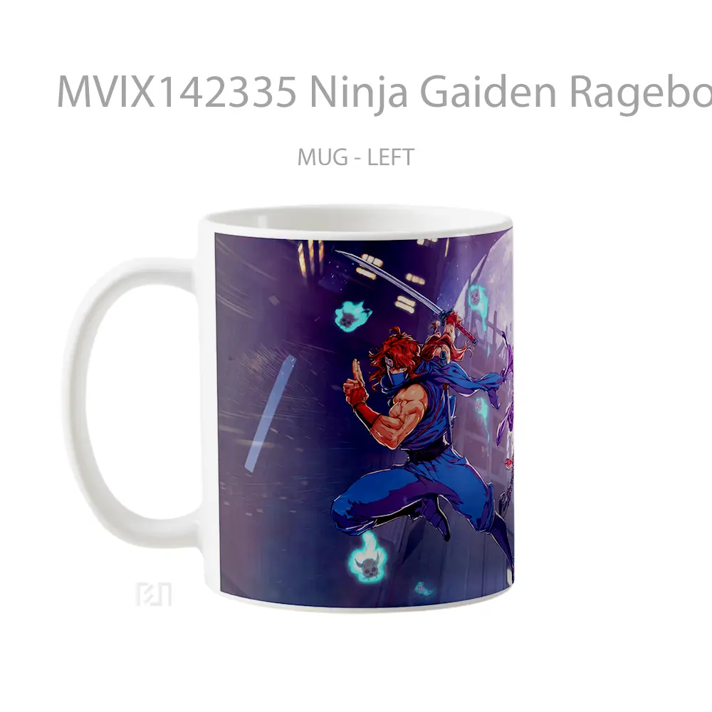 Mug Ninja Gaiden Ragebound Gelas Keramik Unik - All-side / Desain