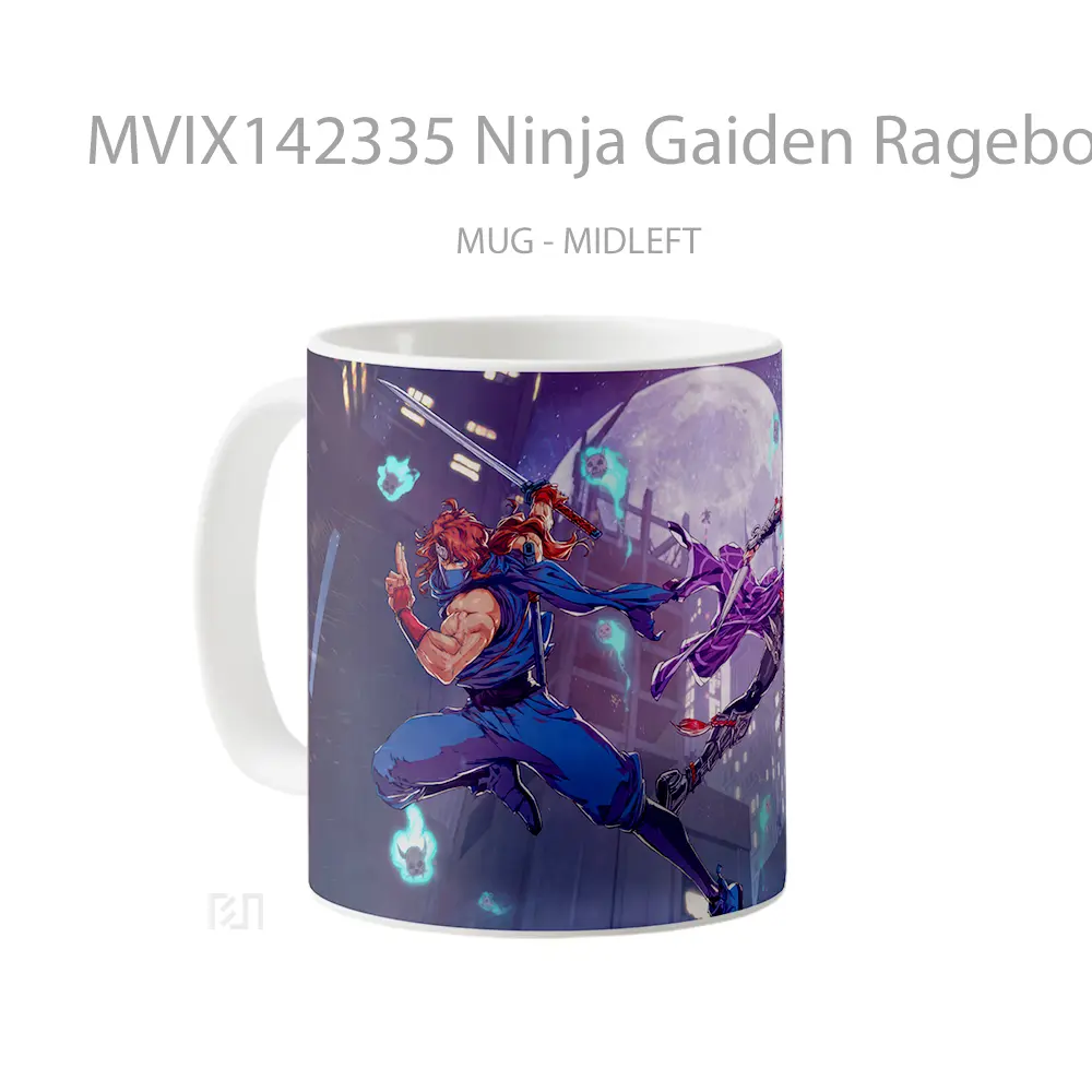 Mug Ninja Gaiden Ragebound Gelas Keramik Unik - All-side / Desain