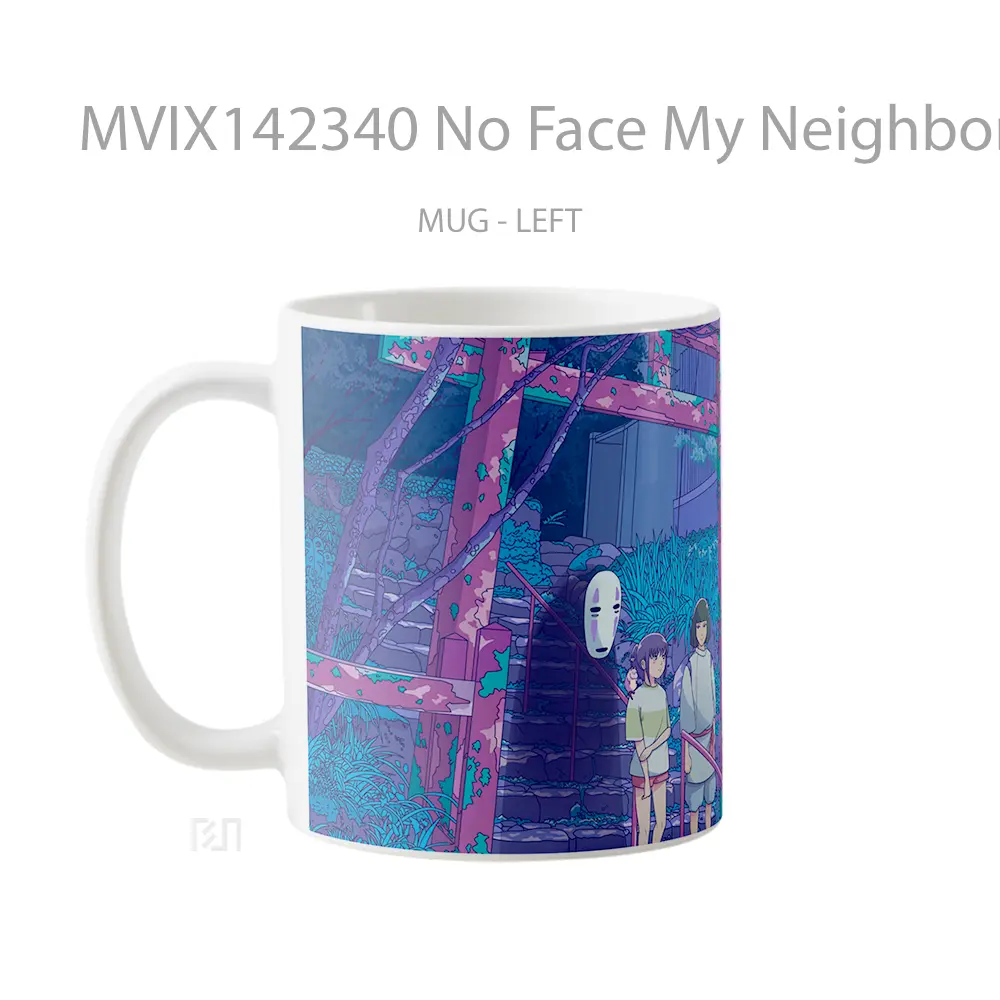 Mug No Face My Neighbor Totor Gelas Keramik Unik - All-side / Desain