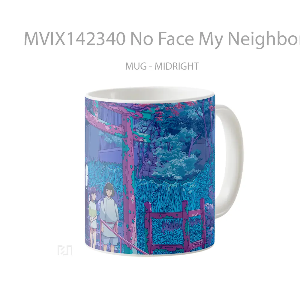 Mug No Face My Neighbor Totor Gelas Keramik Unik - All-side / Desain